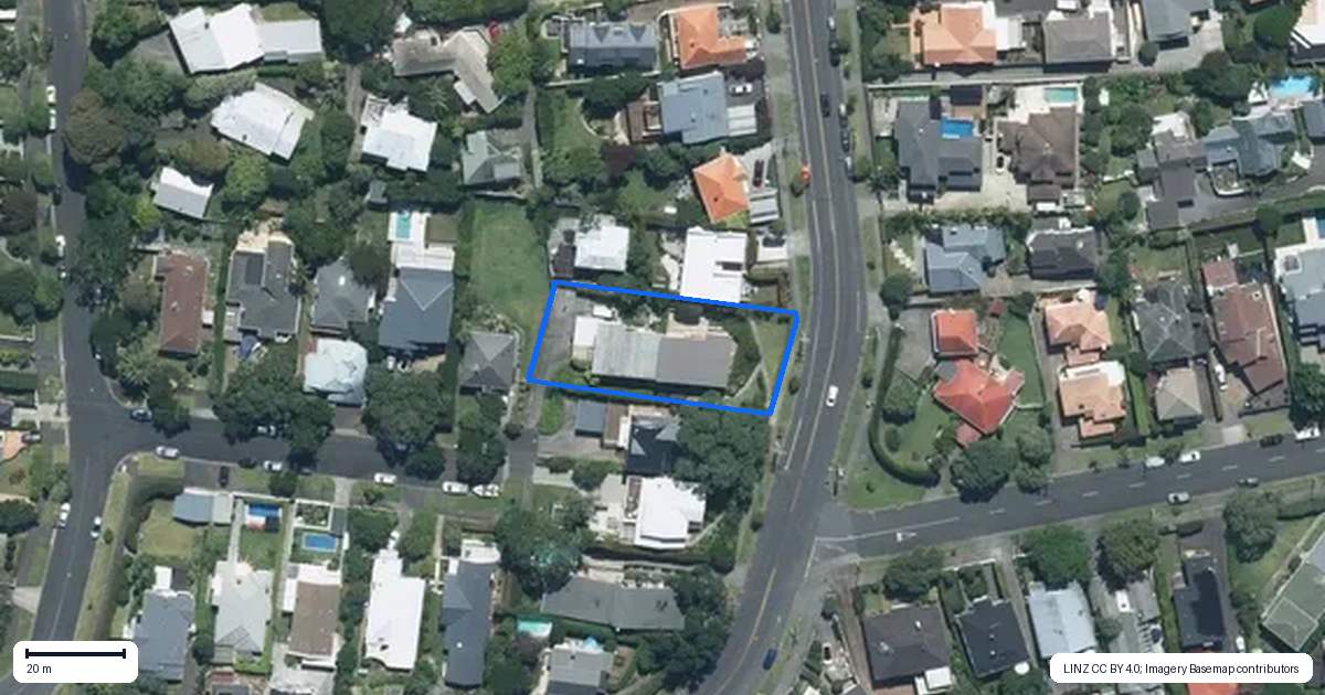 Property context map for 1/120 Orakei Road, Remuera, Auckland