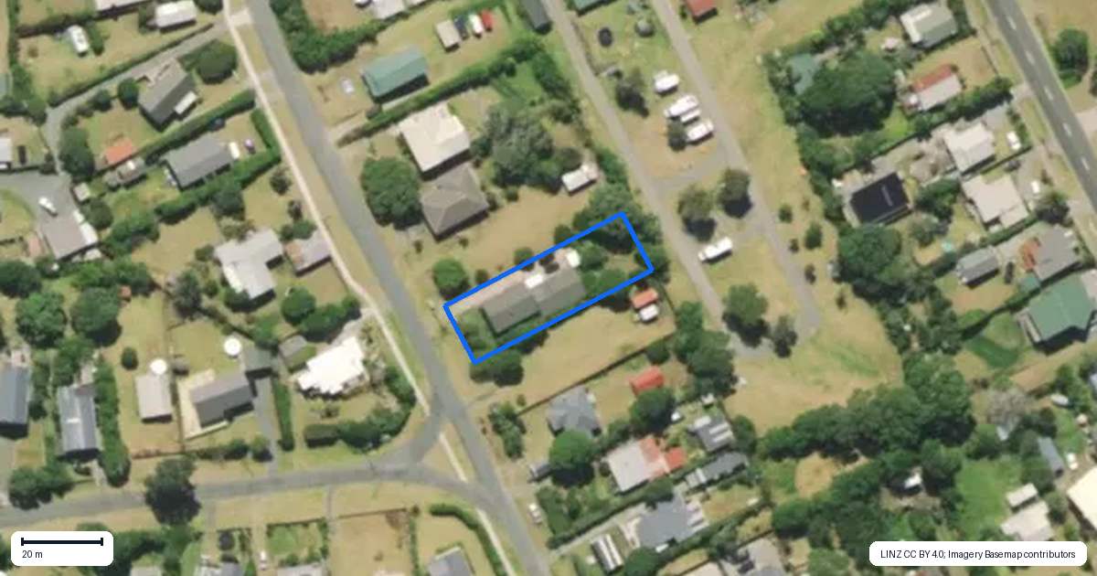 Property context map for 11 Kelly Street, Baylys Beach