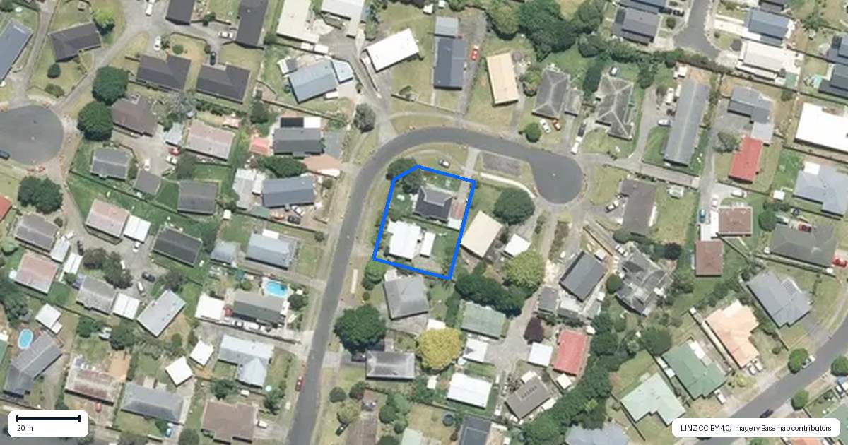 Property context map for 7A Justamere Place, Weymouth, Auckland