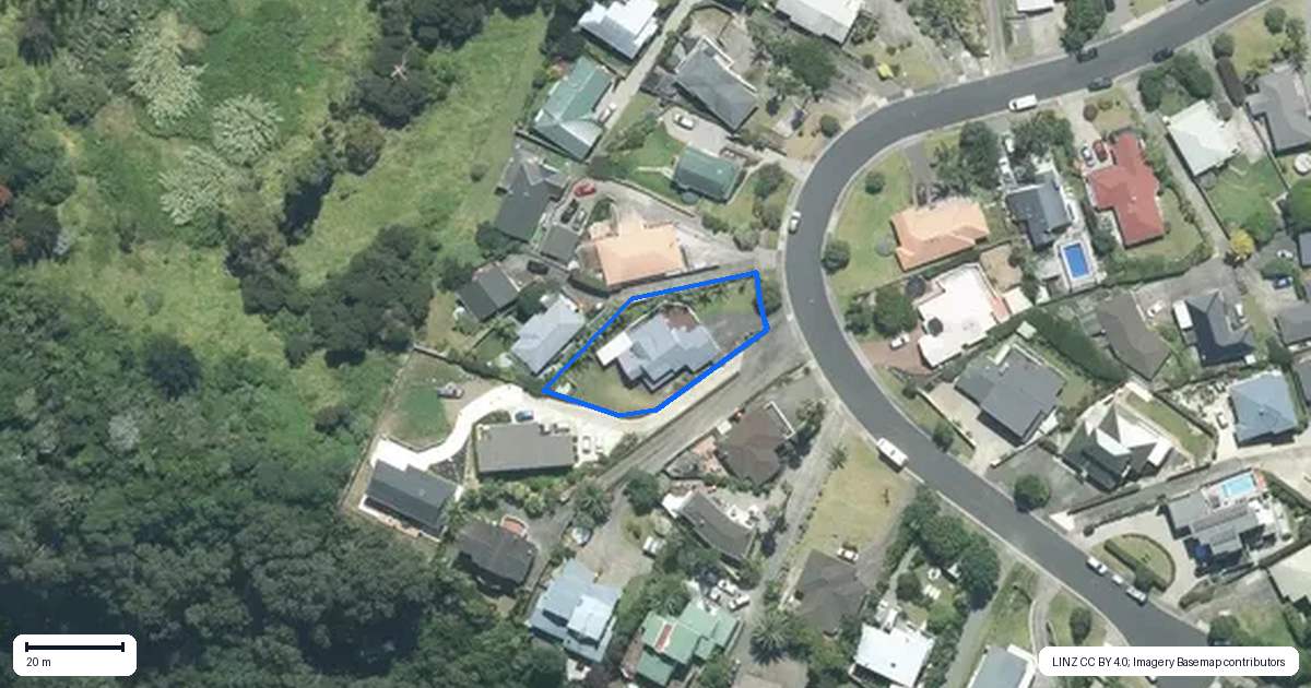 Property context map for 42 Kestrel Heights, Arkles Bay, Whangaparaoa
