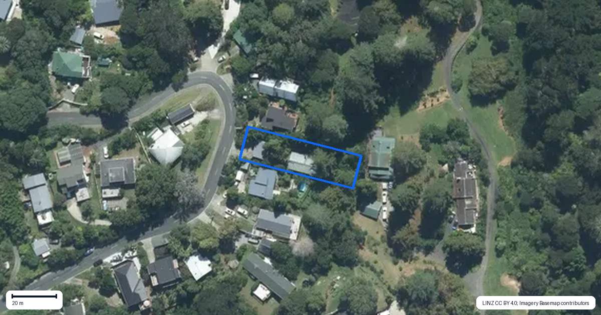 Property context map for 210 Wade River Road, Wade Heads, Whangaparaoa