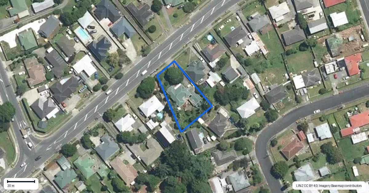 Property context map for 123 Clevedon Road, Papakura