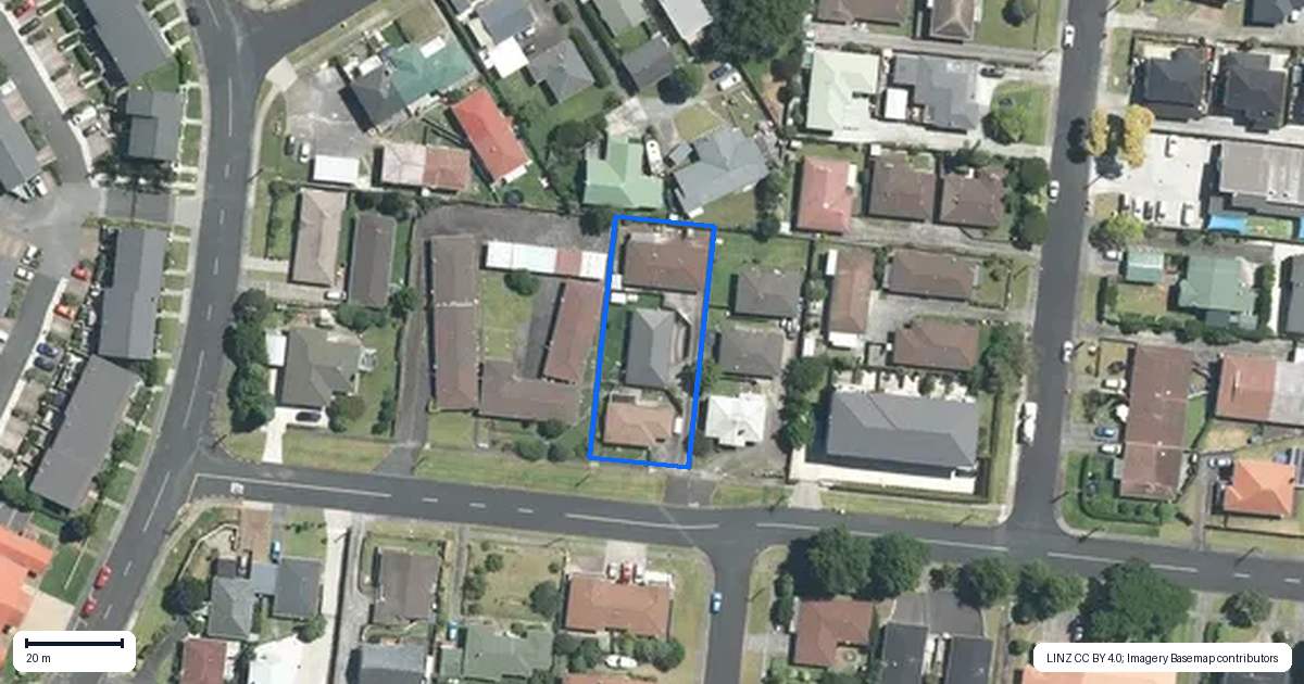 Property context map for 3/27 Wellington Street, Papakura