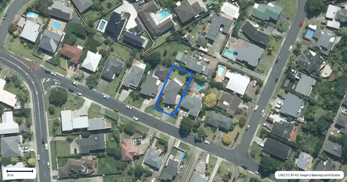 Property context map for 134 Exmouth Road, Northcote, Auckland