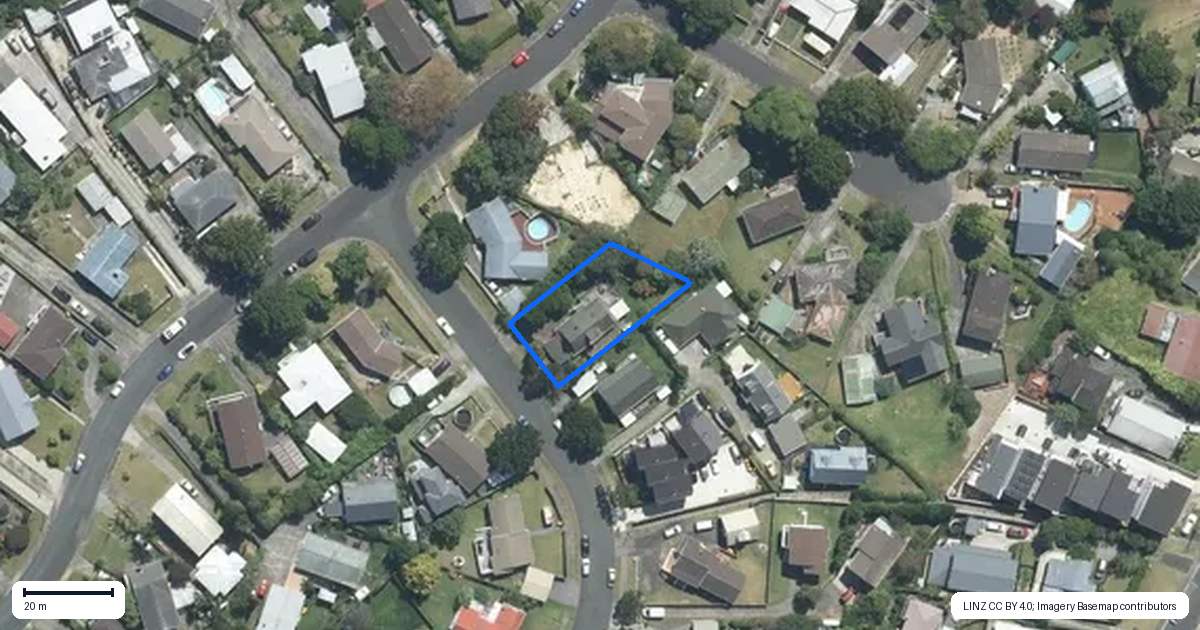 Property context map for 4 Sunward Rise, Glenfield, Auckland