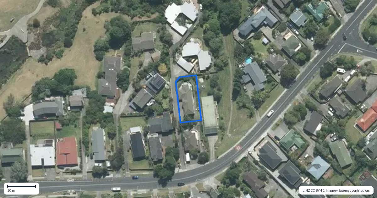 Property context map for 57A Glencoe Road, Browns Bay, Auckland