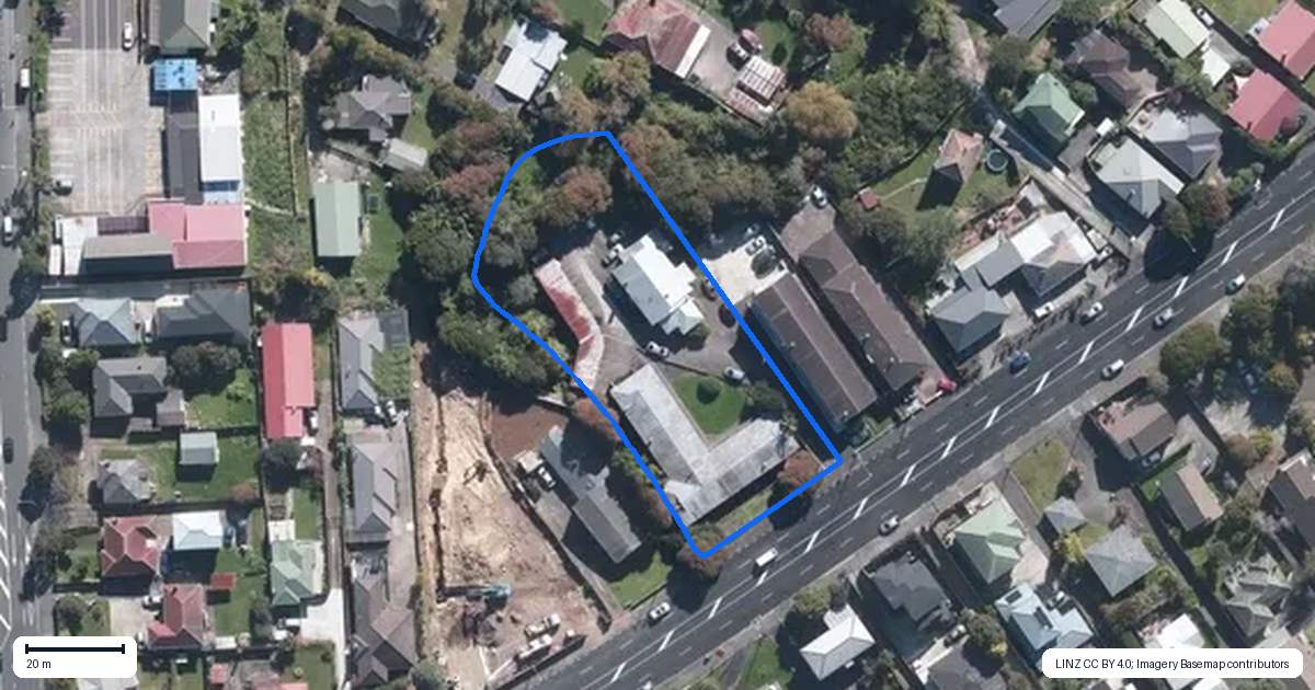 Property context map for 1225 New North Road, Mount Albert, Auckland