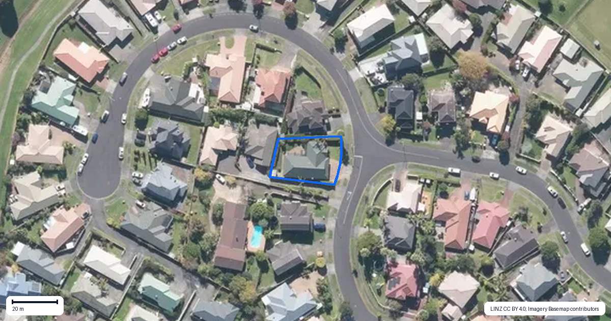 Property context map for 50 Cantora Avenue, Northpark, Auckland