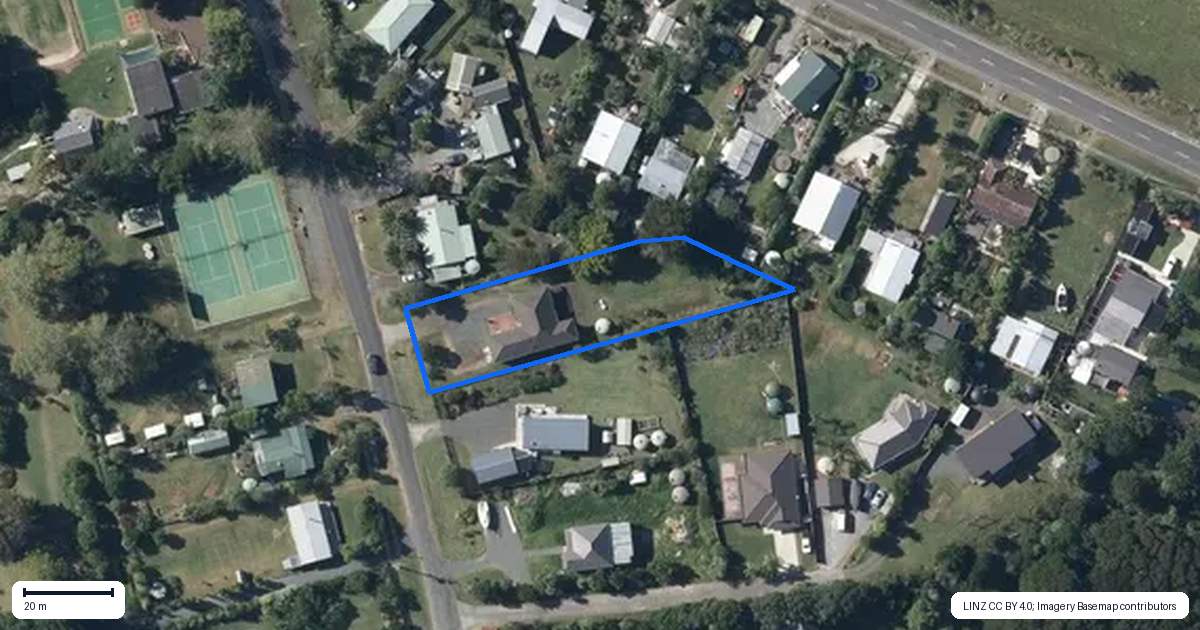 Property context map for 19 Bathgate Road, Pakiri, Wellsford