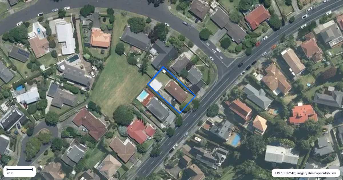Property context map for 44 Norman Lesser Drive, St Johns, Auckland