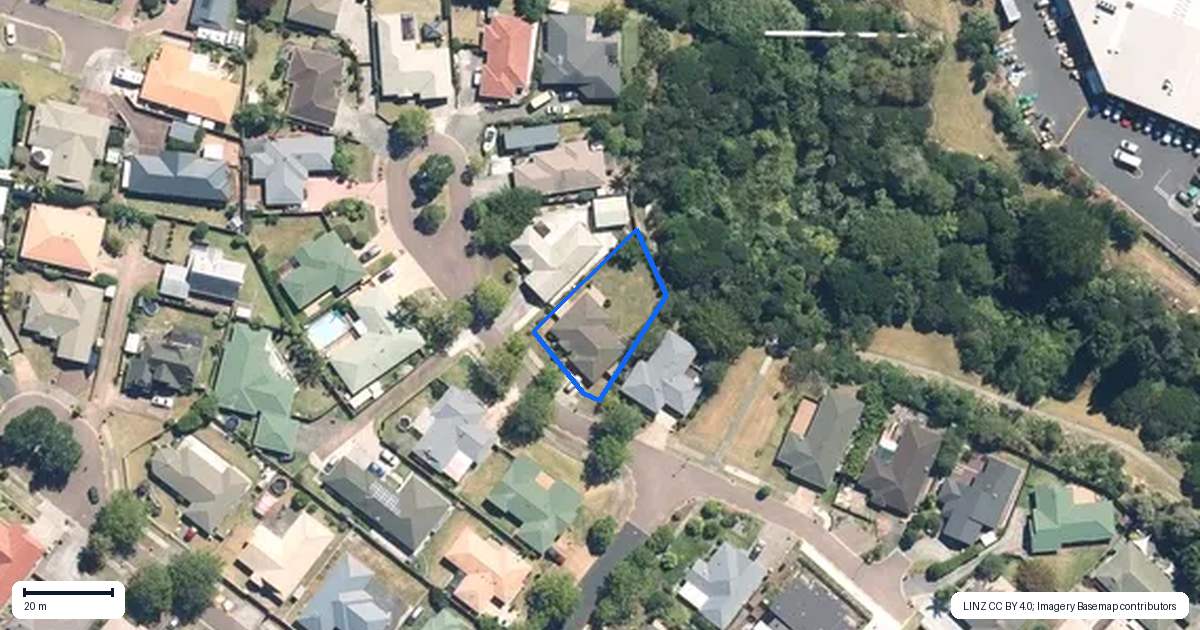Property context map for 38 Cottesmore Place, Huntington Park, Auckland