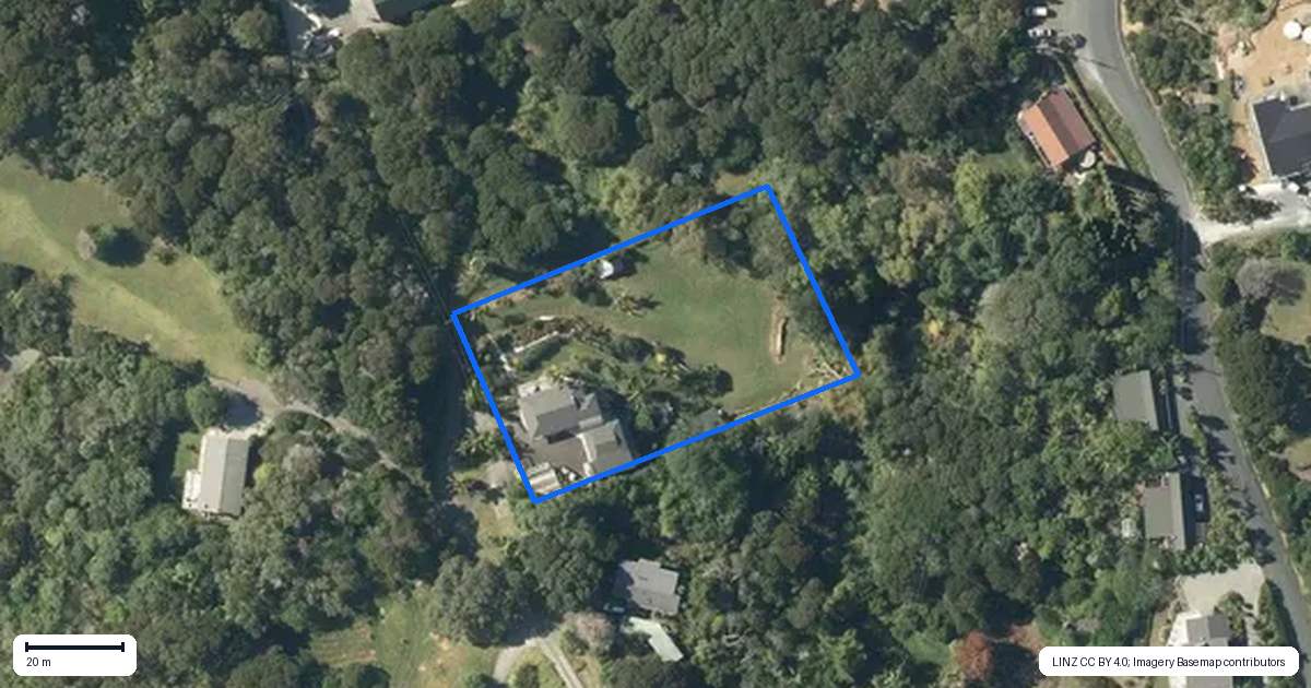 Property context map for 8 Williams Street, Mahurangi East, Warkworth