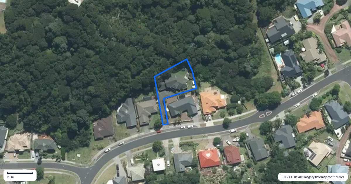 Property context map for 29 Kate Sheppard Avenue, Torbay, Auckland