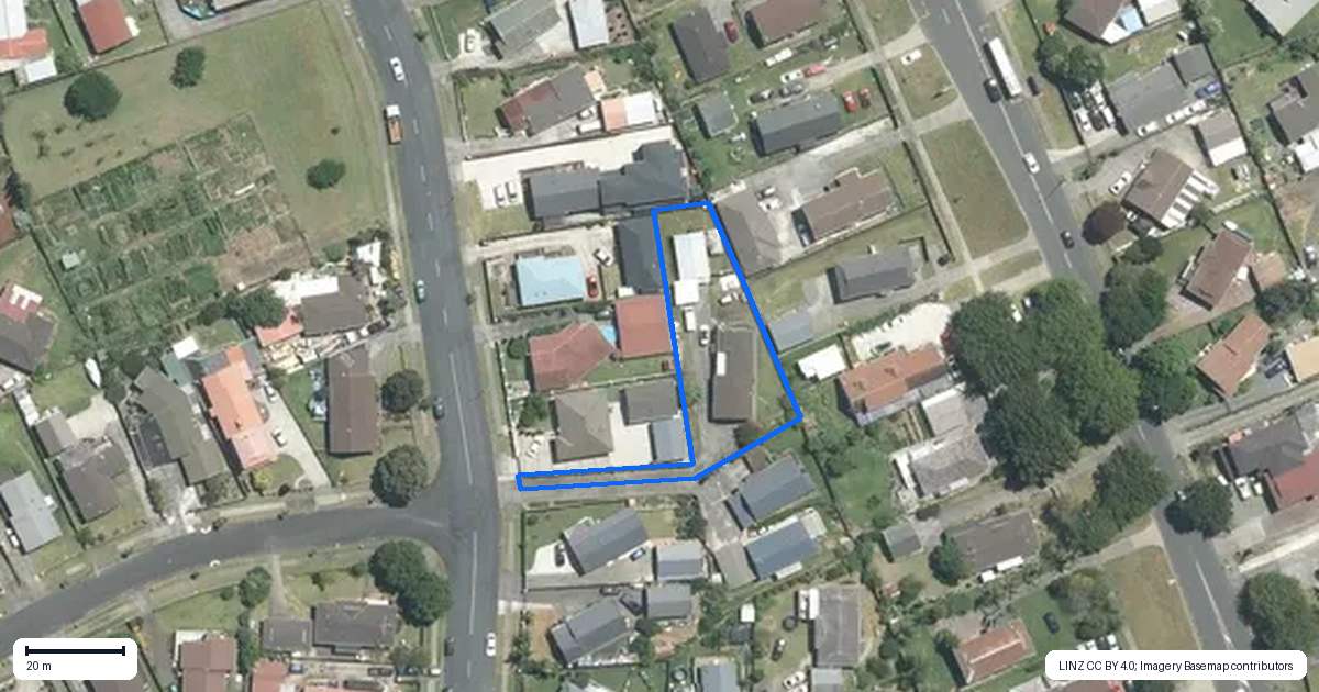 Property context map for 69 Charntay Avenue, Clover Park, Auckland