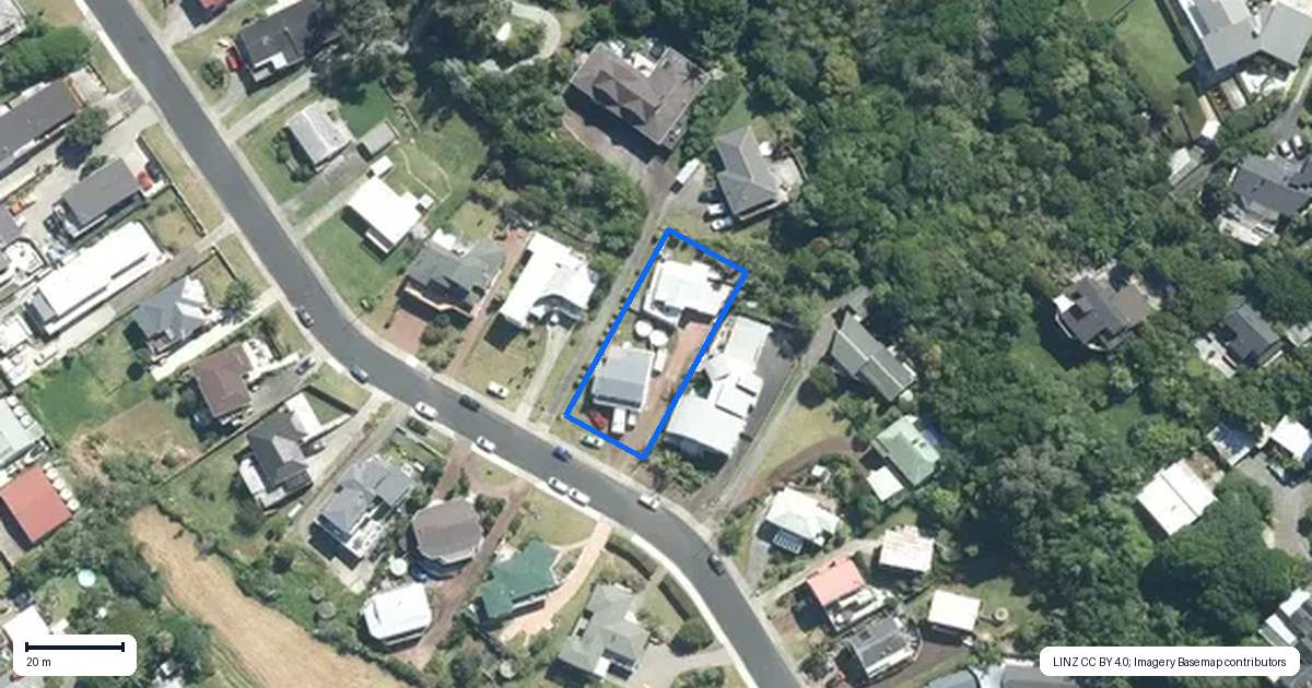 Property context map for 24A Zita Avenue, Matakatia, Whangaparaoa