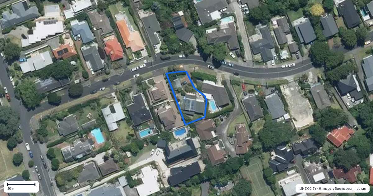 Property context map for 9 Corinth Street, Remuera, Auckland