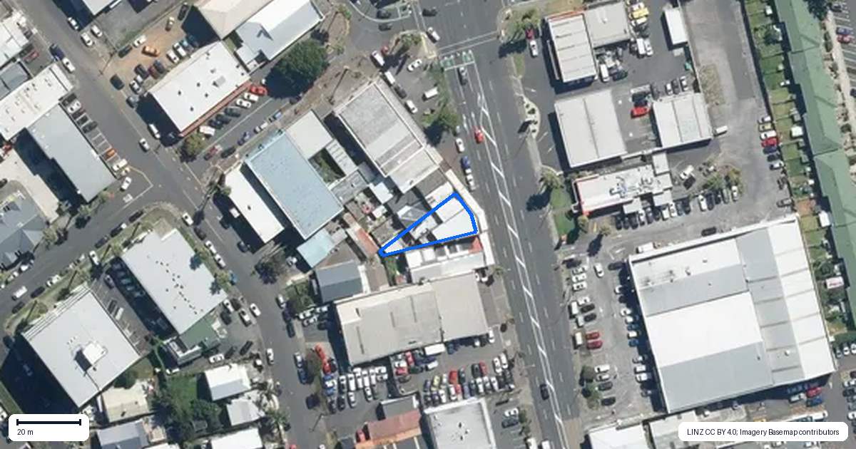 Property context map for 477 Great South Road, Otahuhu, Auckland