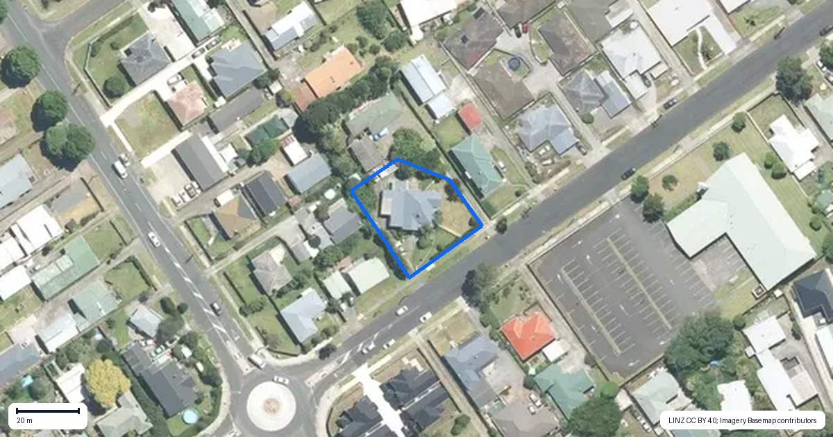 Property context map for 115 Princes Street, Pukekohe