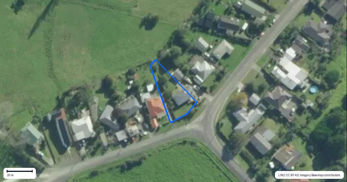 Property context map for 46 Gorge Road, Maungaturoto
