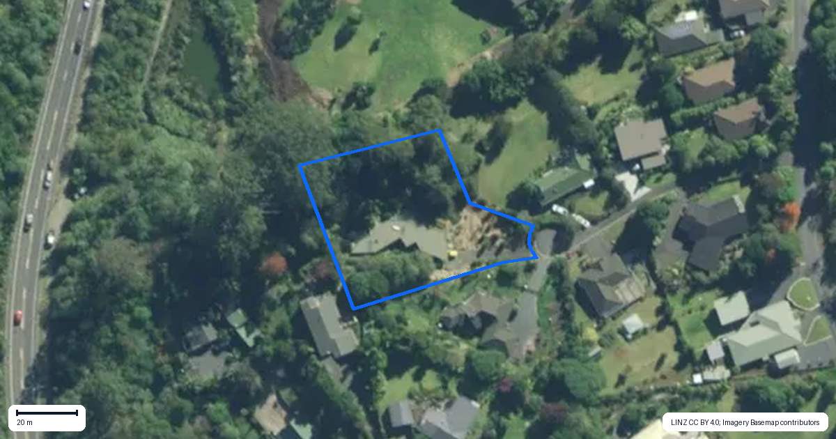 Property context map for 9 Peacock Garden Drive, Kerikeri