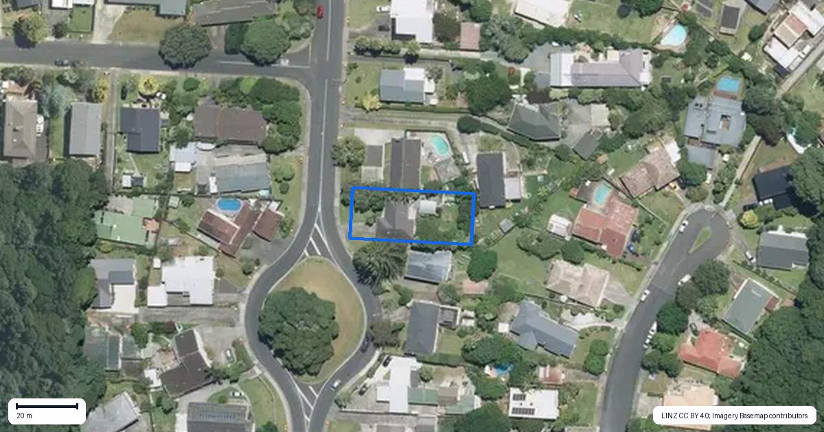 Property context map for 66 David Avenue, Hillpark, Auckland