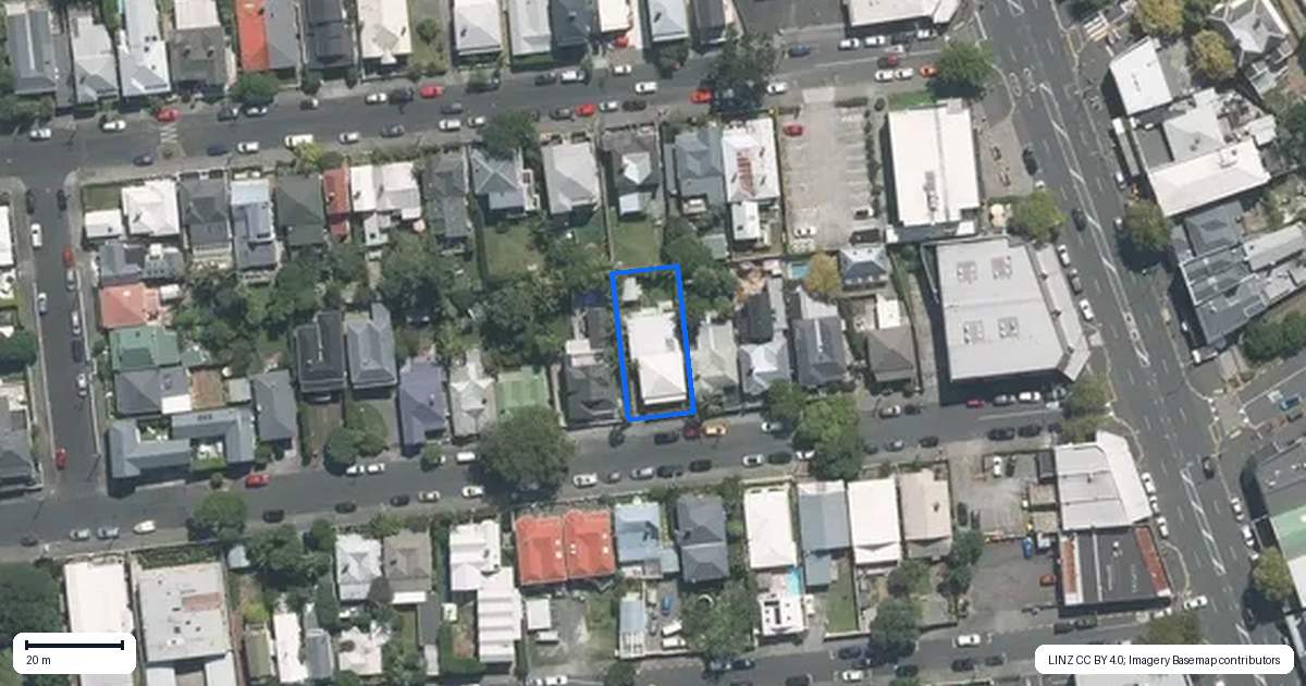 Property context map for 9 Norfolk Street, Ponsonby, Auckland