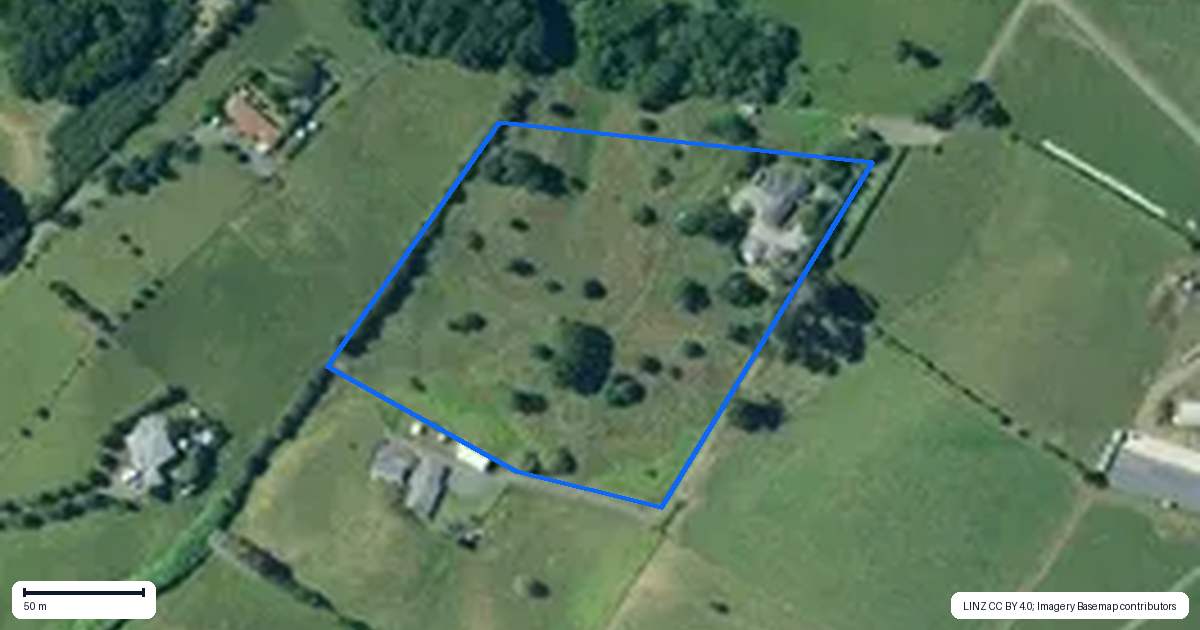 Property context map for 81 Lewis Road, Otaua