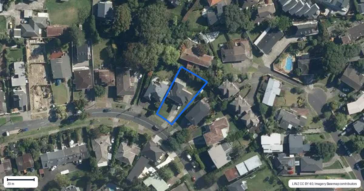 Property context map for 20 Richard Farrell Avenue, Remuera, Auckland