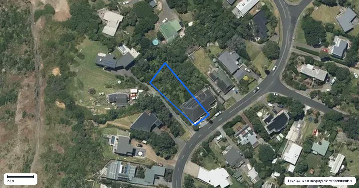 Property context map for 77 Waitea Road, Muriwai