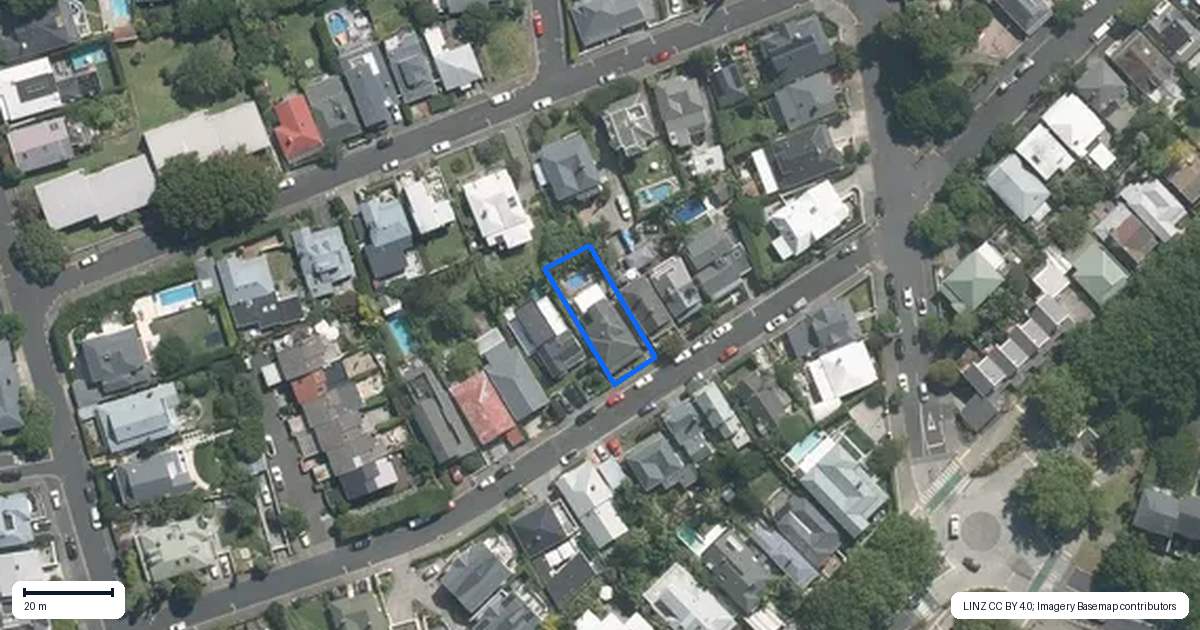Property context map for 14 Gunson Street, Freemans Bay, Auckland
