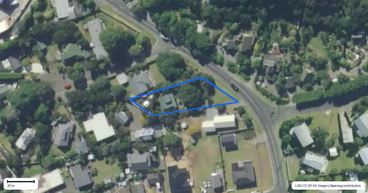 Property context map for 12 Moir Point Road, Mangawhai Heads, Mangawhai