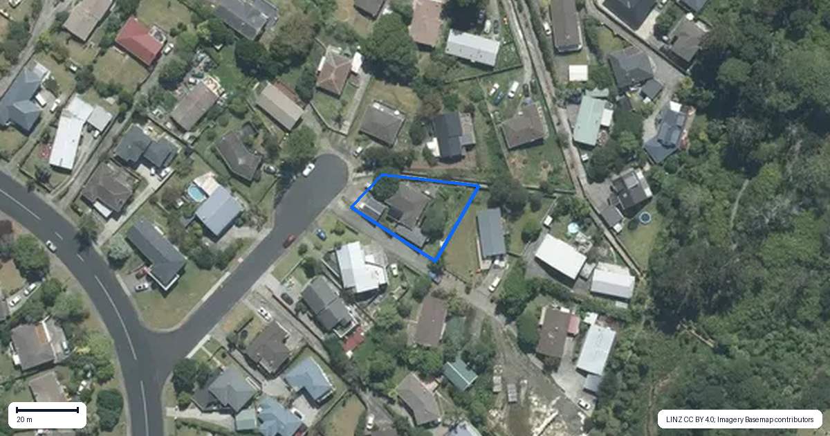 Property context map for 23 Erica Road, Sunnynook, Auckland
