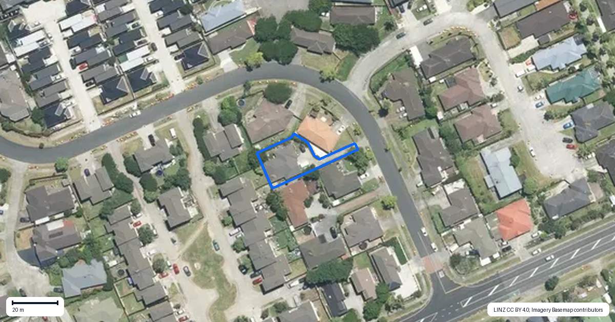 Property context map for 12 Senator Drive, Manurewa, Auckland