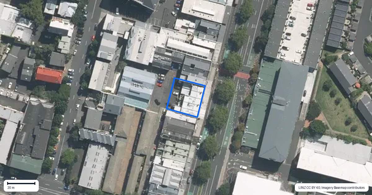 Property context map for 177 Symonds Street, Eden Terrace, Auckland