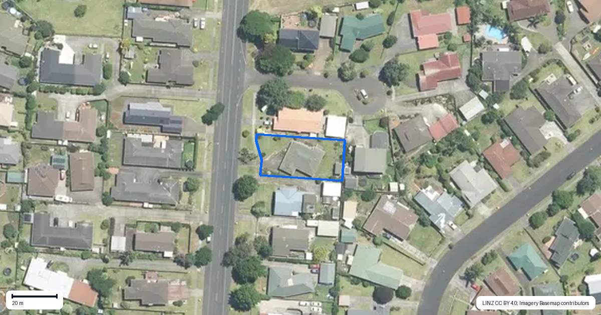 Property context map for 236 Queen Street, Pukekohe