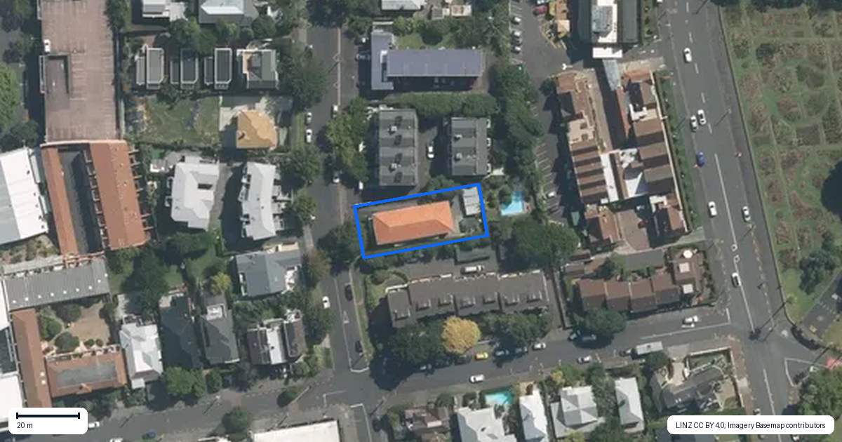 Property context map for 6/5 Balfour Road, Parnell, Auckland