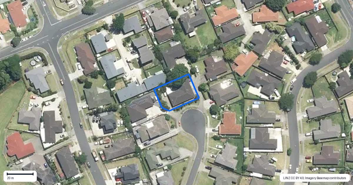 Property context map for 12 Mark Edgar Place, Clendon Park, Auckland