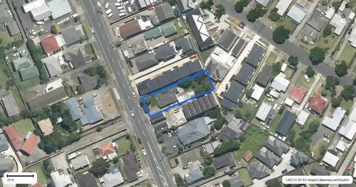 Property context map for 165 Russell Road, Manurewa, Auckland