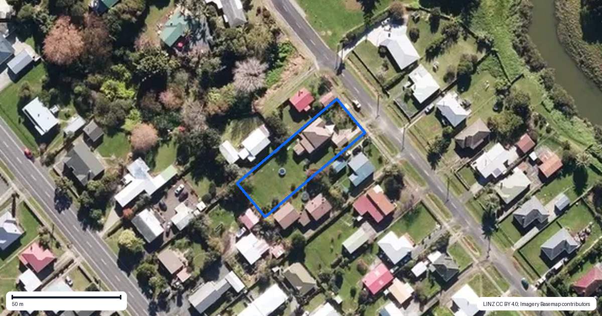 Property context map for 14 Kitchener Street, Kaitaia