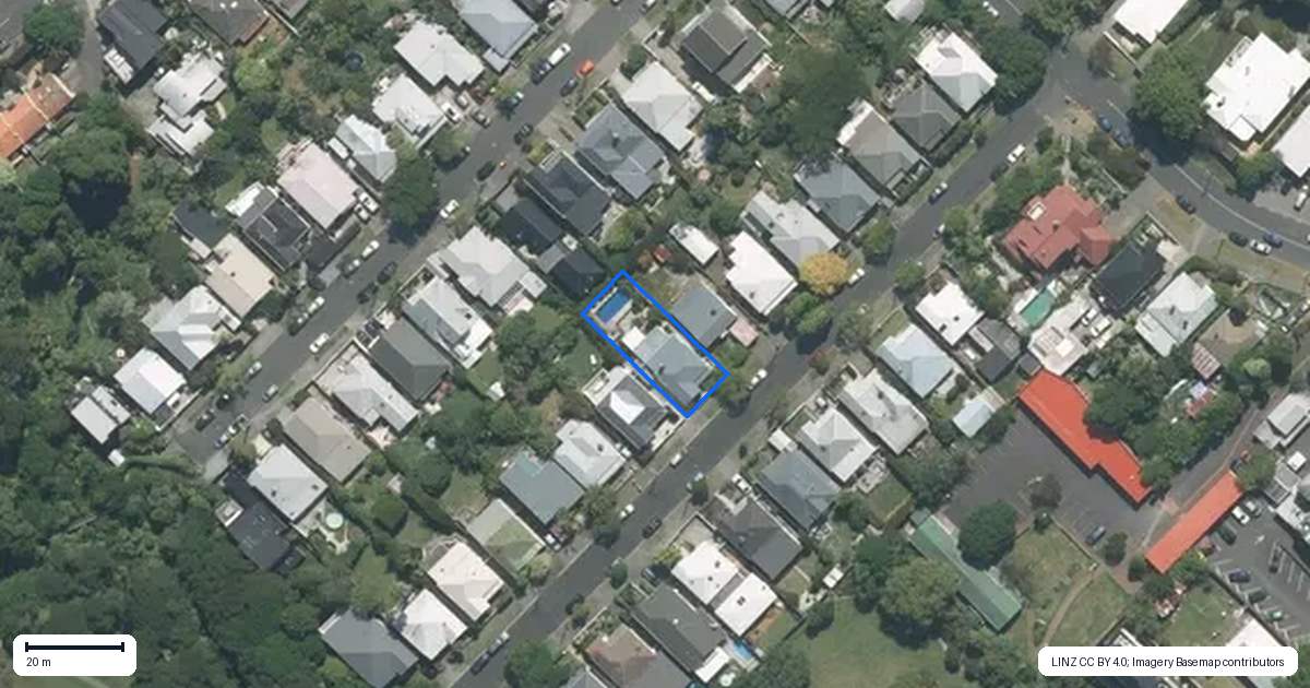 Property context map for 15 Wellpark Avenue, Grey Lynn, Auckland