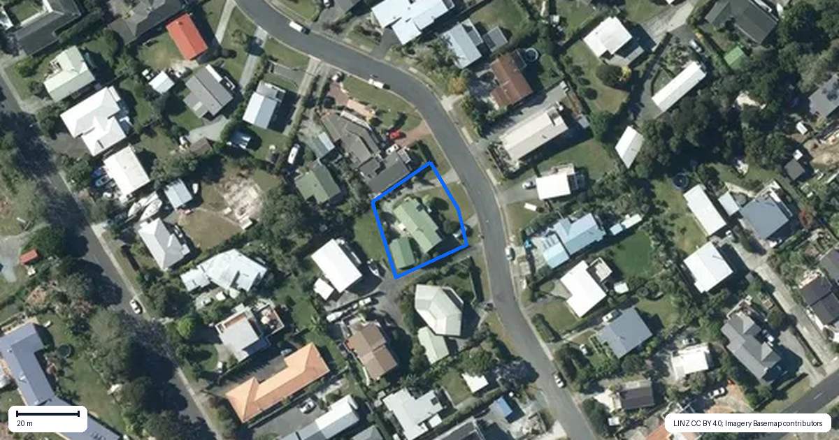 Property context map for 17 Mera Road, Algies Bay