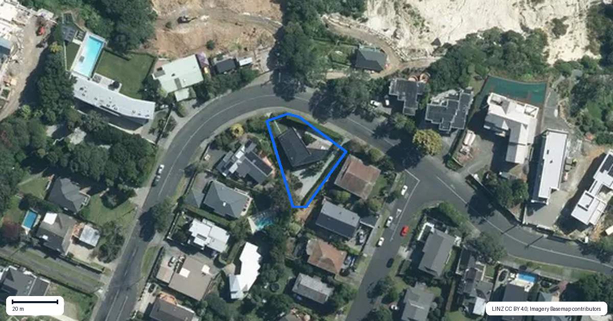 Property context map for 434 Riddell Road, Glendowie, Auckland