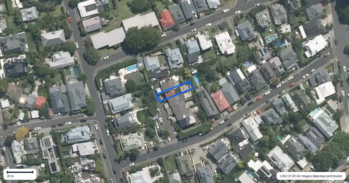 Property context map for 5/2 Gunson Street, Freemans Bay, Auckland