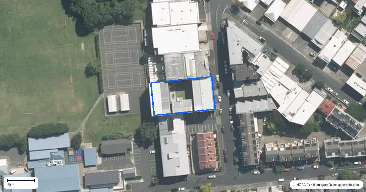Property context map for PJ/17 Blake Street, Ponsonby, Auckland