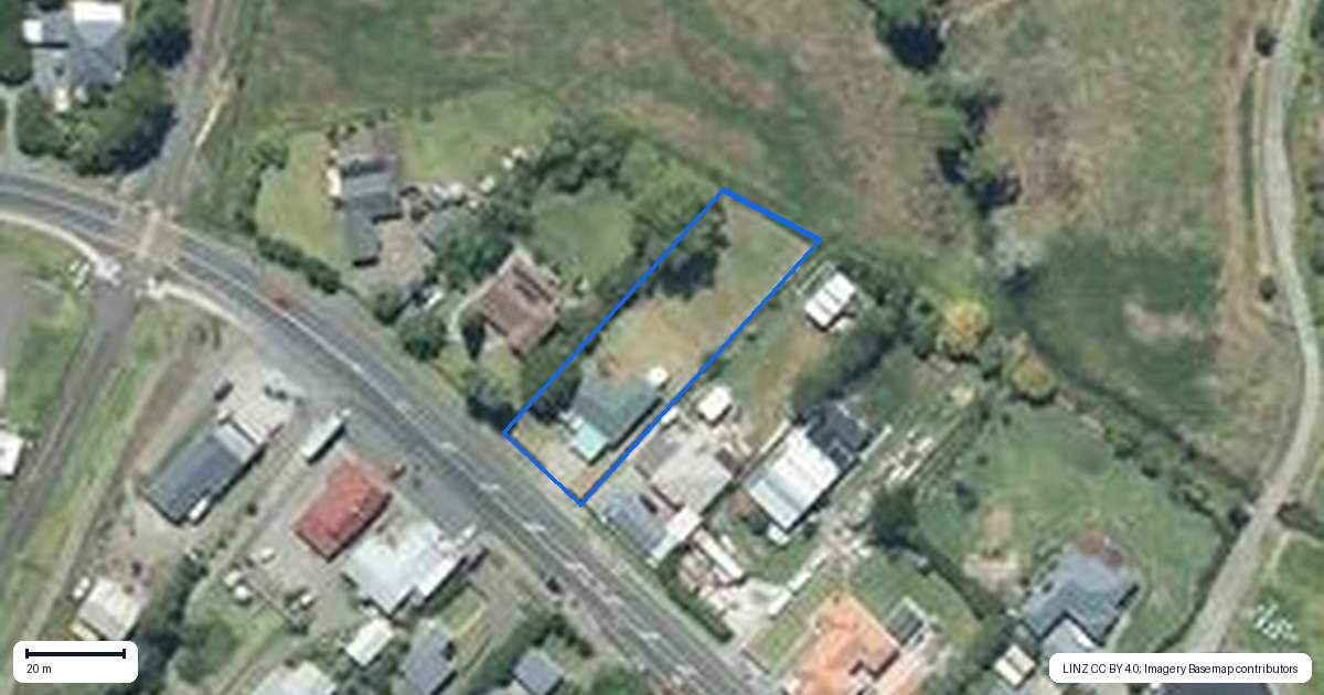 Property context map for 1034 Kaipara Coast Highway, Kaukapakapa