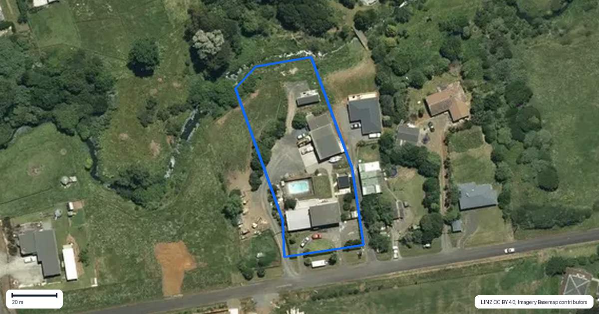 Property context map for 5 Dromgools Road, Tuakau