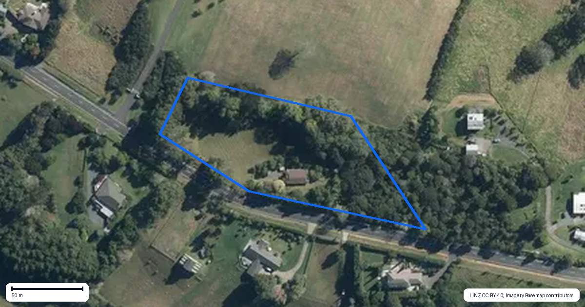 Property context map for 291 Sunnyside Road, Coatesville