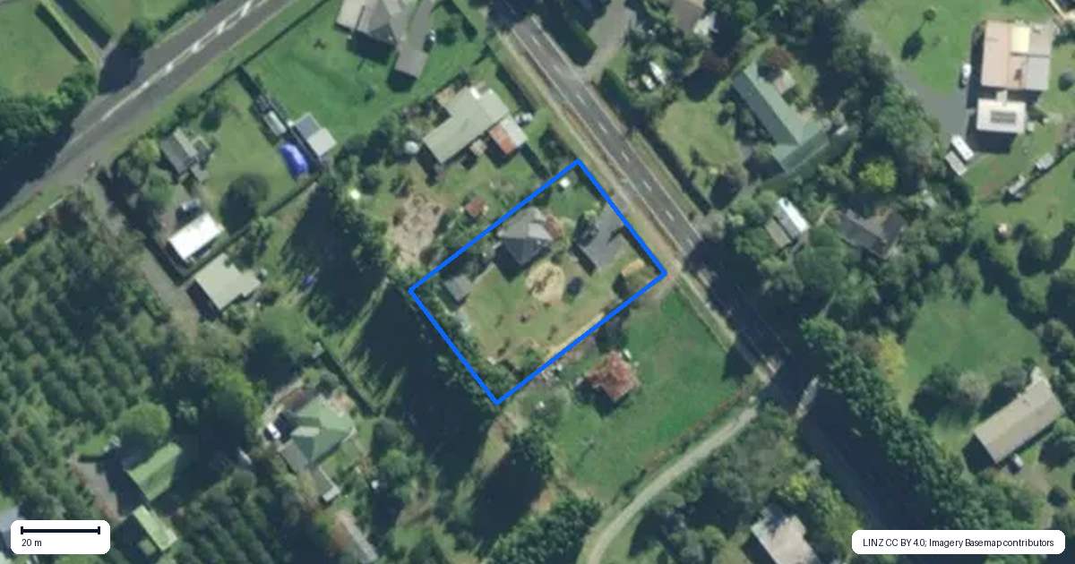Property context map for 10 Darwin Road, Kerikeri