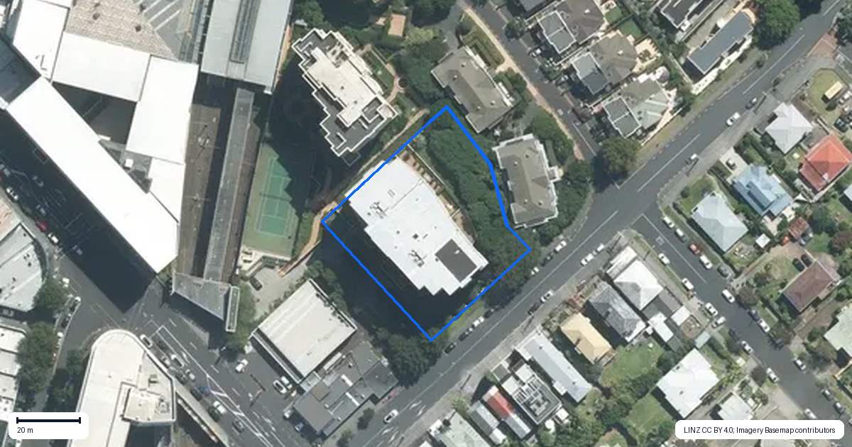 Property context map for 205/10 Middleton Road, Remuera, Auckland