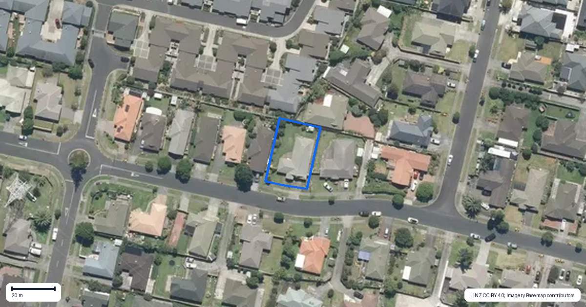 Property context map for 18 Broadhurst Road, Flat Bush, Auckland